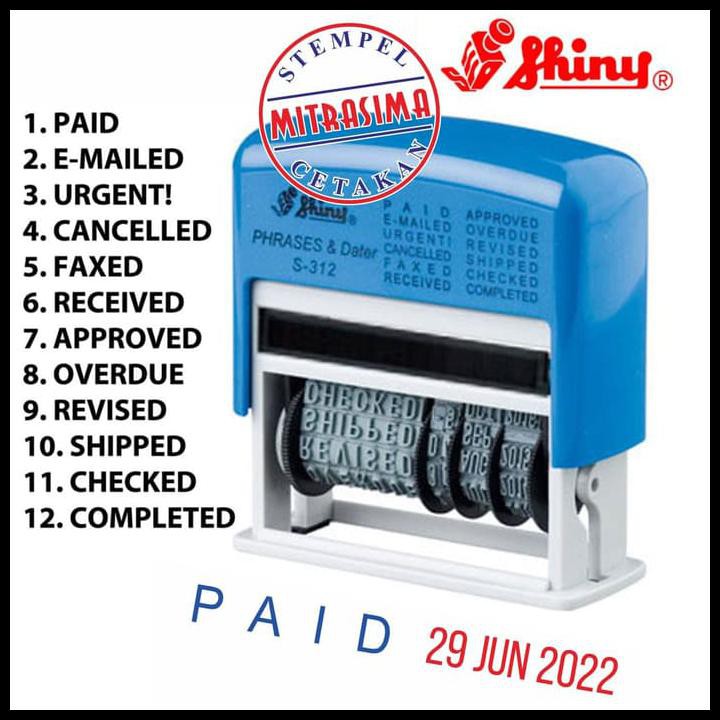 

Buruan Beli Stempel Tanggal & Aneka Shiny S-312 Phrases & Dater