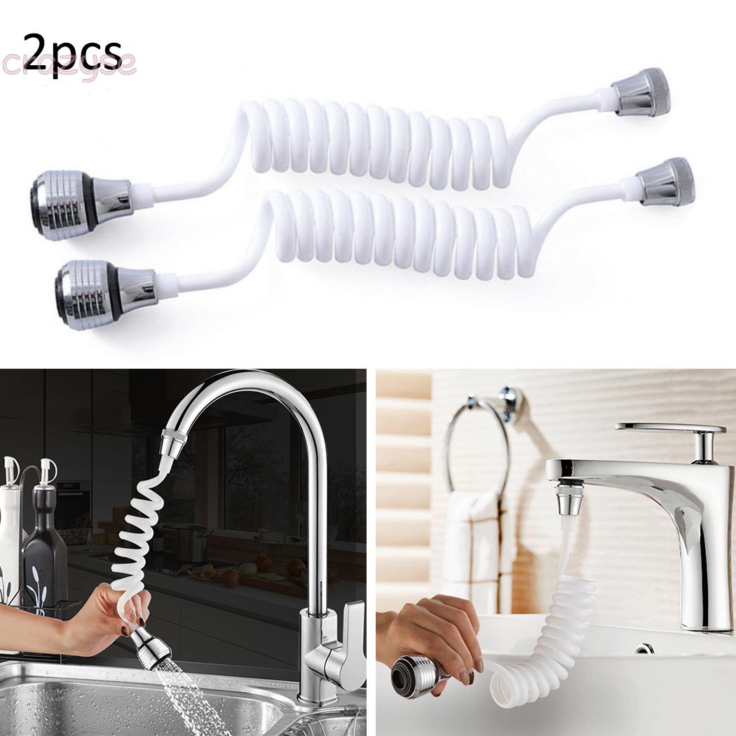 Faucet Extender For 22 24mm Abs White Shower Portable Kitchen Hose Extension 360 Degree New Shopee Indonesia
