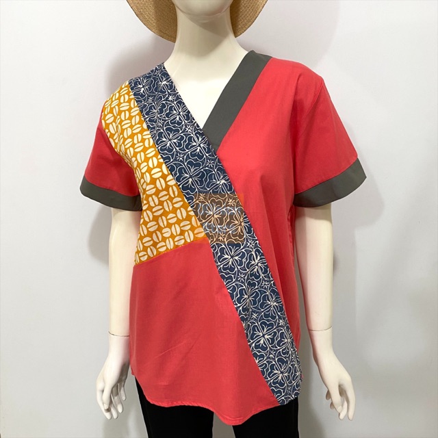 Connexion Blouse Tangan Lebar - Putih