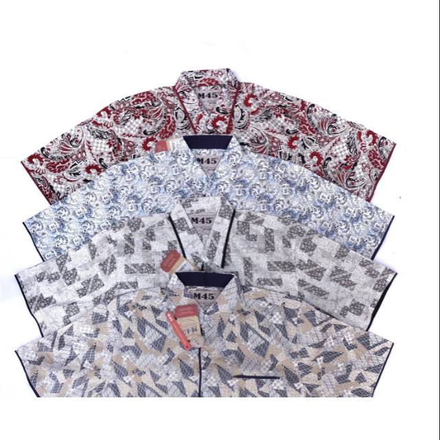 M45 Kemeja Print Kombinasi 70 40 193