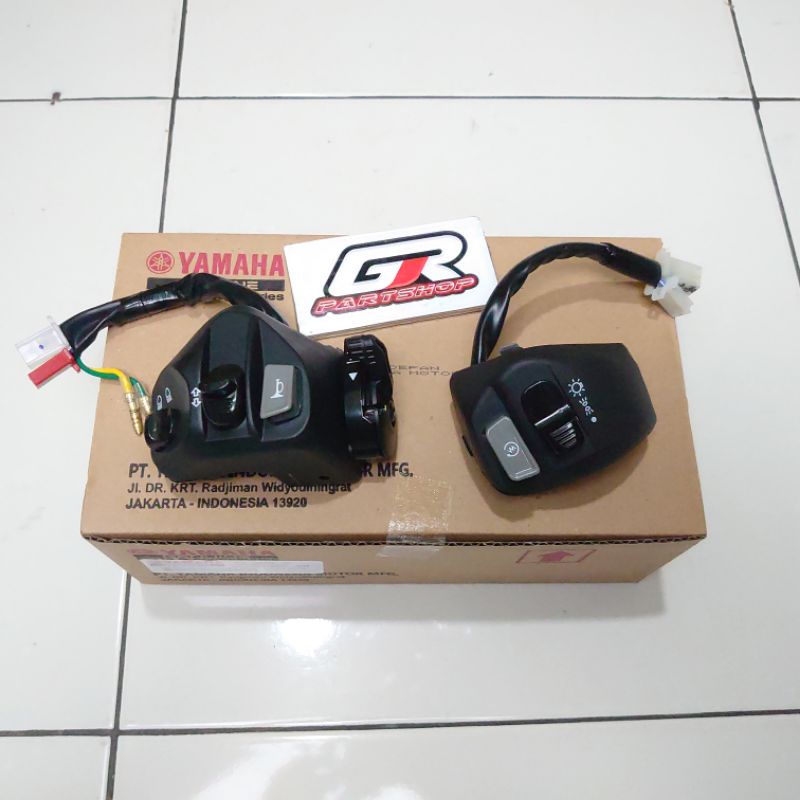 saklar assy set kiri kanan mio sporty smile soul jupiter mx z new ori tanpa kemasan losepack losspack holder switch sakelar