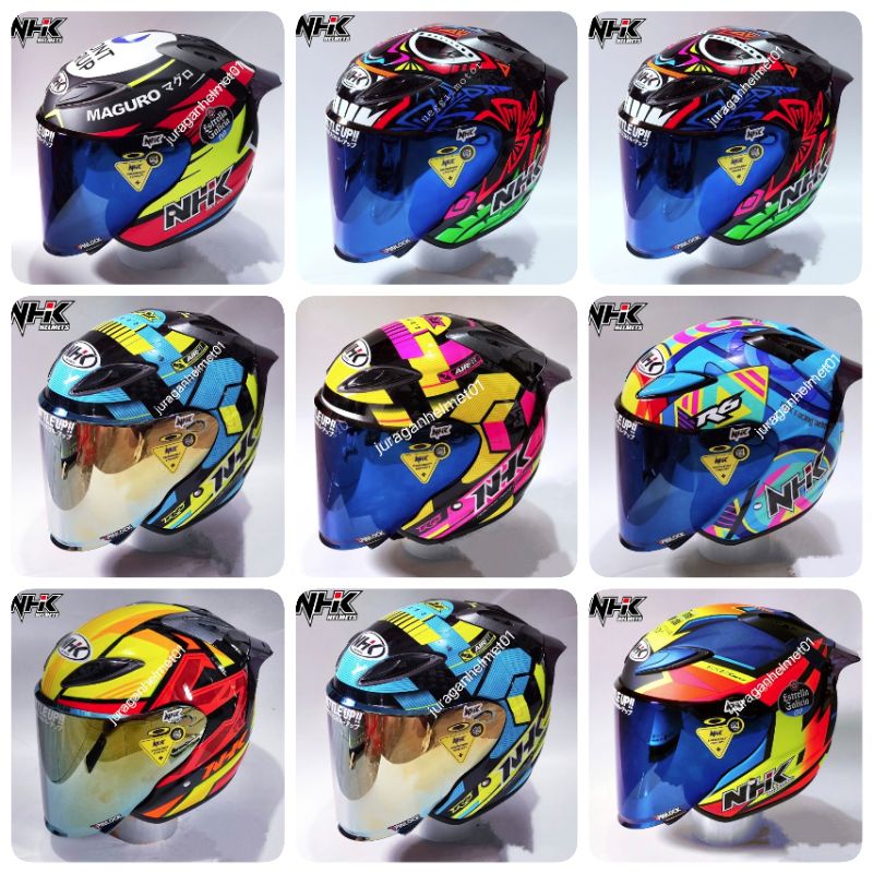 helm half face NHK paket ganteng termurah