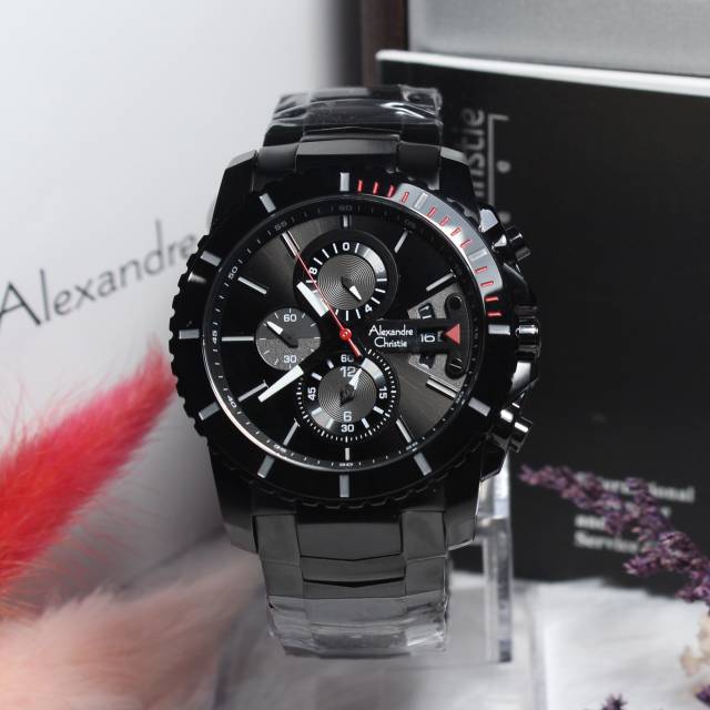 JAM TANGAN ALEXANDRE CHRISTIE PRIA AC 6455 ORIGINAL GARANSI RESMI/ALEXANDER CHRISTIE COWO AC 6455