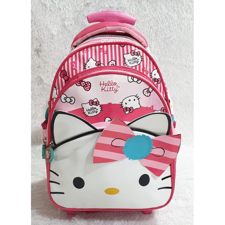 TERMURAH Tas Trolley Dorong Anak Perempuan Sekolah TK / PAUD Kantung Coin Bahan Kain Sponge Anti Air