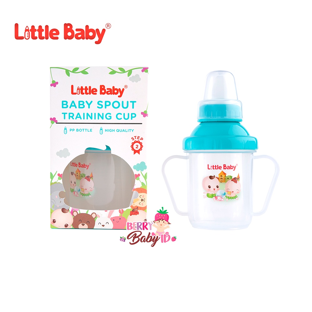 LIttle Baby Training Cup Spout 220ml Cangkir Minum Bayi #1108B Berry Mart