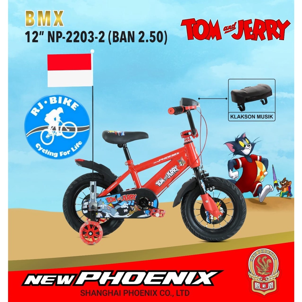 SEPEDA ANAK LAKI LAKI NEW PHOENIX BMX NP 2203-2 TOM &amp; JERRY