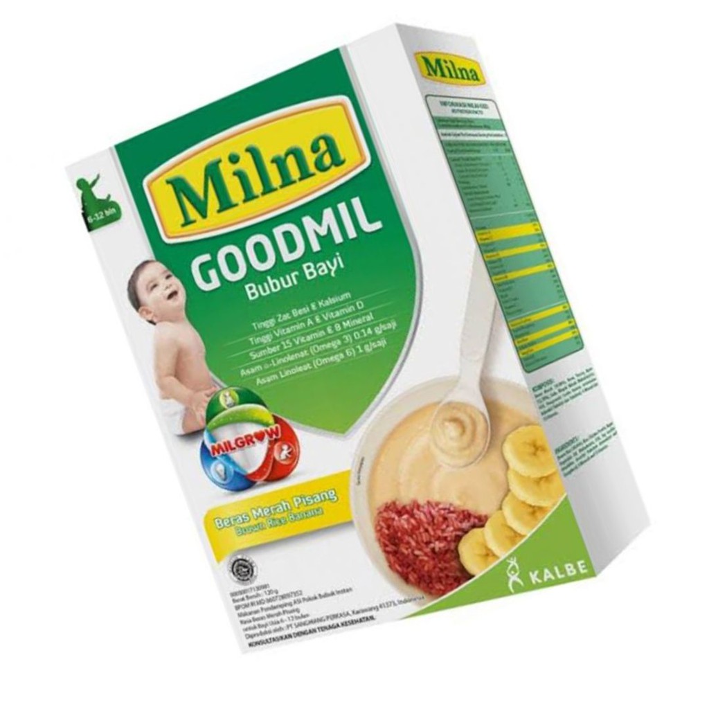 Milna Goodmil Beras Merah Pisang 120gr 6+