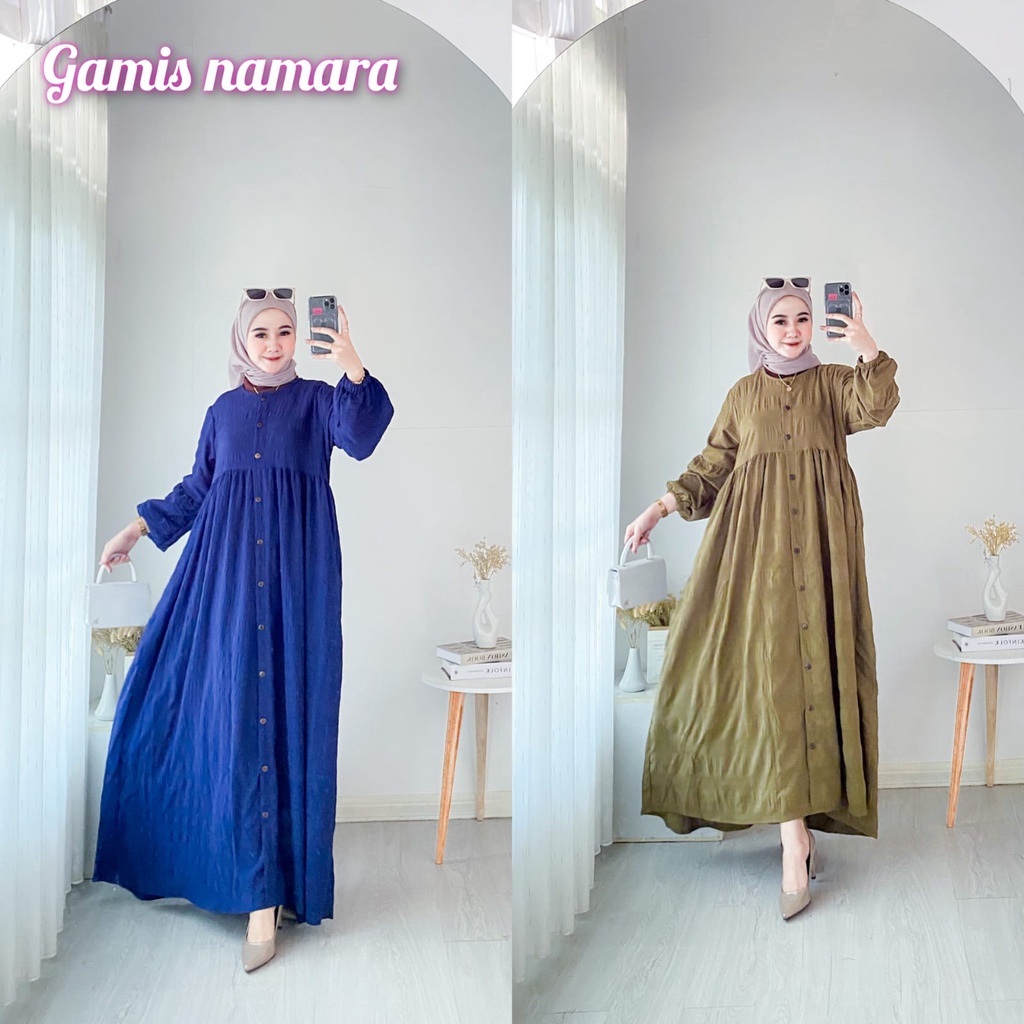 Gamis Rayon Cringkle Namara / Coza Batik