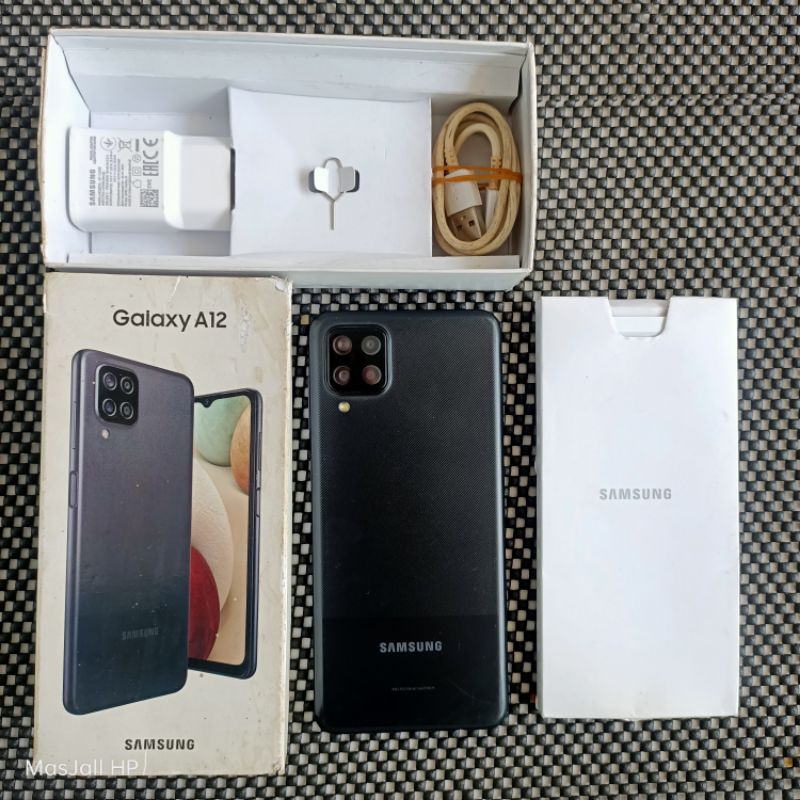 SAMSUNG A12 4/128 SECOND FULLSET ORI