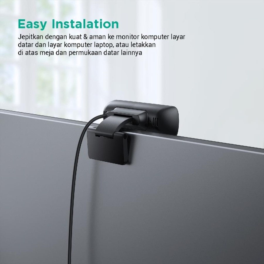 AUKEY PC-W1 - STREAM Series - 1080P Webcam - Web Camera untuk Desktop PC &amp; Laptop - Full HD with Mic