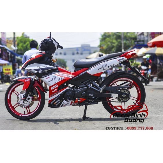 decal yamaha jupiter mx king 150 life merah putih