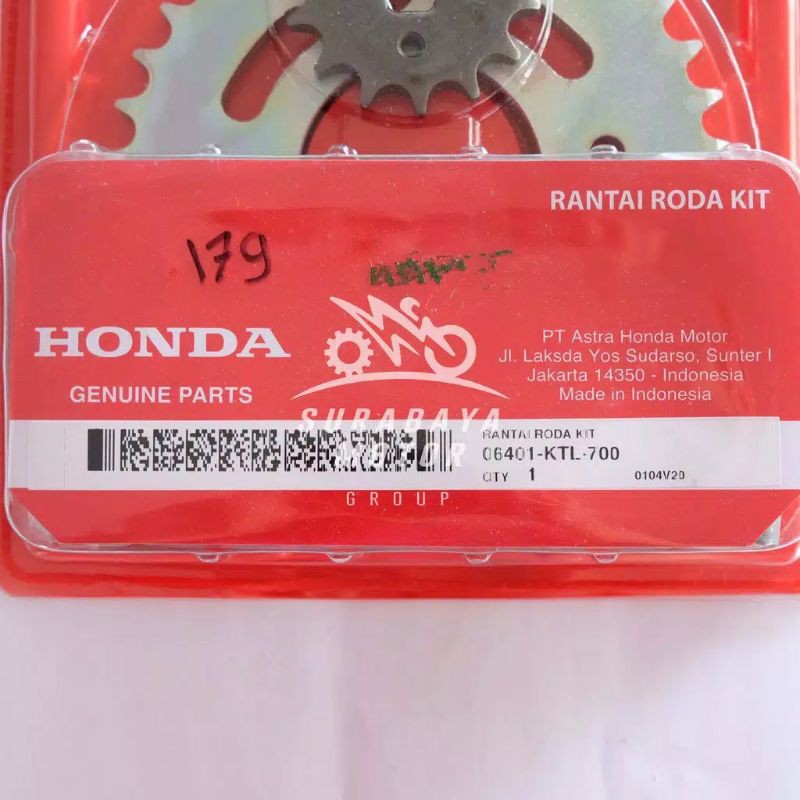 Gearset Supra Fit New PnP Revo Lama, Supra X 125 KTL AHM Honda