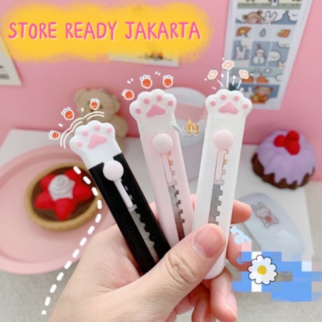 

Cutter Mini / Cutter Portable Edisi Paws Lucu