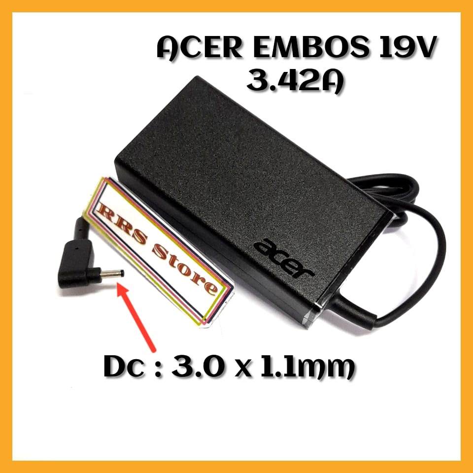 Adapter Charger Laptop ACER 65W 19V 3.42A 3.0X11mm  Acer MS2364 V3-331 V3-331-P8F4 A065R094L A11-065N1A Notebook PC EU US Sudah termasuk Kabel power  A11-065N1A, PA-1650-80, ADP-65MH B, PA-1650-86, AK.065AP.034, KP.06503.007, NP.ADT11.008, KP.06503.005, N