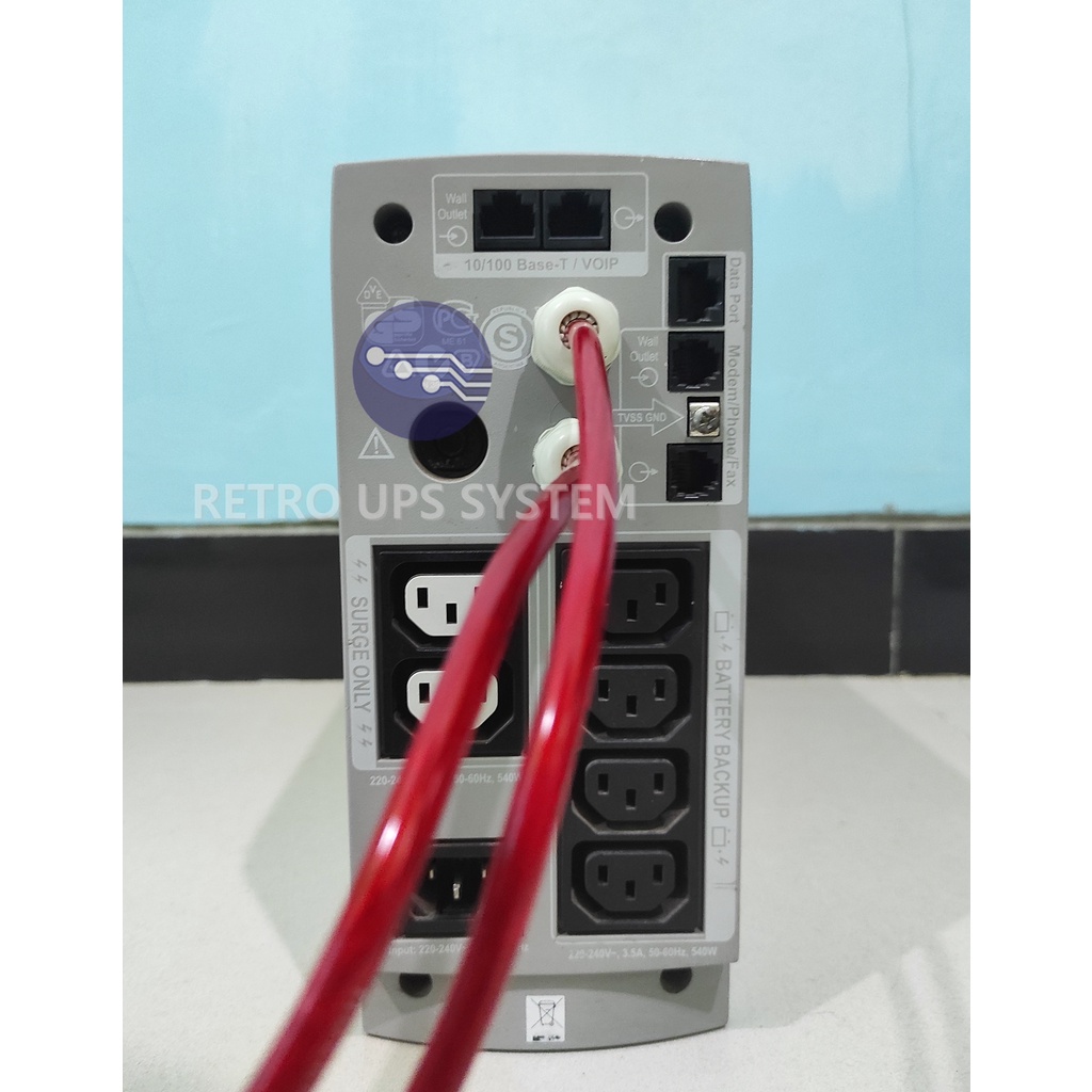 UPS Modif APC RS-800 24V Modifikasi Aki External, Timer &amp; Cooling fan.