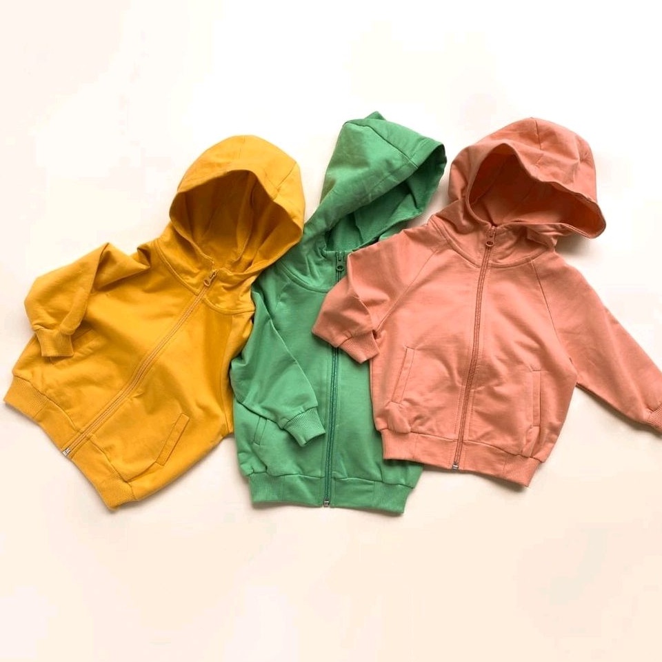 BOHOPANNA RIO JACKET HOODIE JAKET BOHO BABY JAKET ANAK UNISEX BAJU LENGAN PANJANG HANGAT 1 - 10 TAHUN