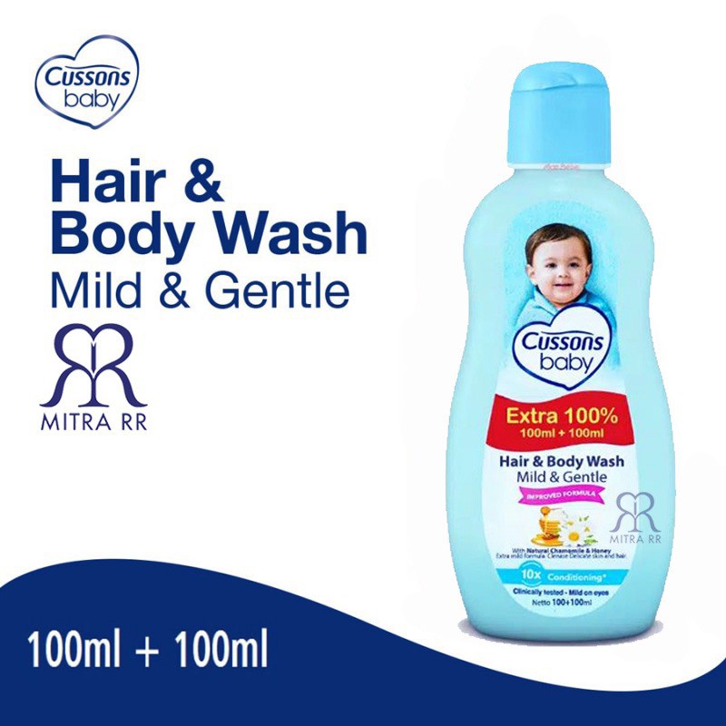 Cussons Baby Hair And Body Wash / Sabun Dan Shampoo Bayi / Sabun Bayi Cair 100+100 ml