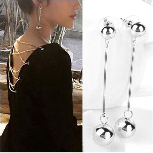 Anting wanita panjang kekinian style korea