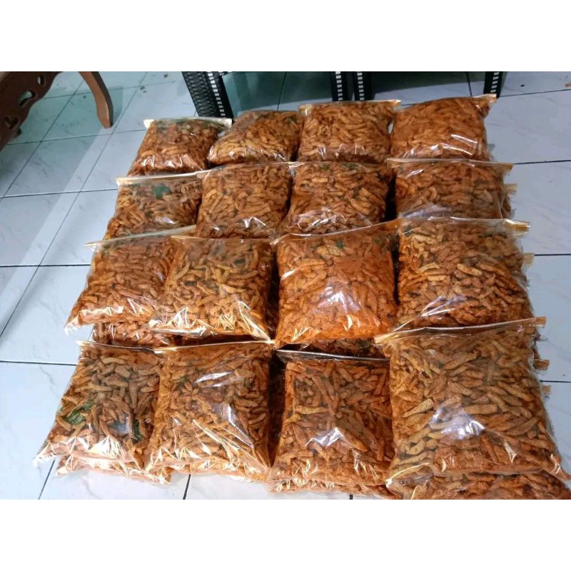 

Paket 5 Basreng pedas extra daun jeruk 1kg