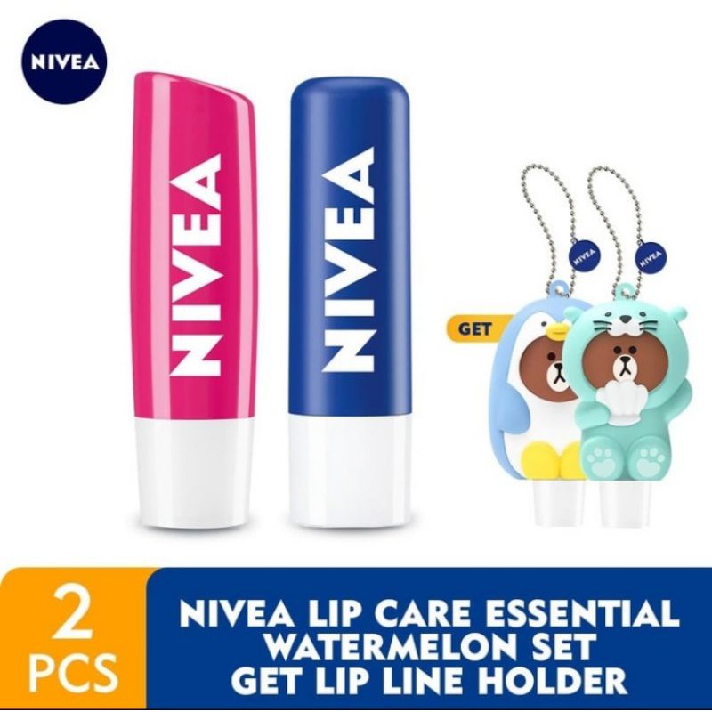 Nivea Lip Care Essential Set Get Lip LINE Holder