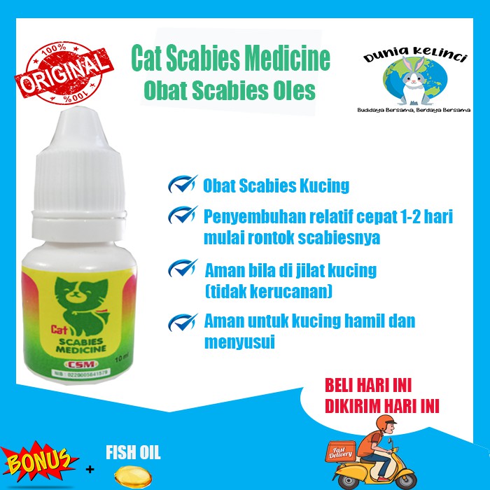 OBAT SCABIES KUCING OLES CAT SCABIES MEDICINE GUDIK GATAL