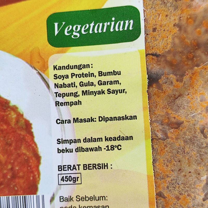 

Rendang Ayam Vegetarian 450g