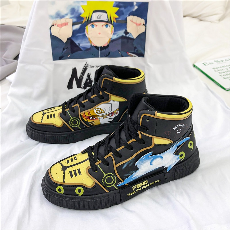 Anime Naruto Casual Santai Cosplay Sports Sepatu Import Pria Running Sneaker Kets Lentur Murah Nyaman Cowok Dewasa Lentur 197