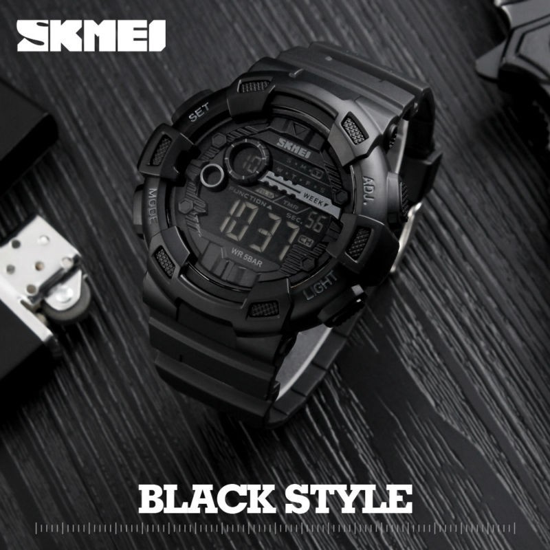 SKMEI Jam Tangan Digital Pria - DG1243 - Black