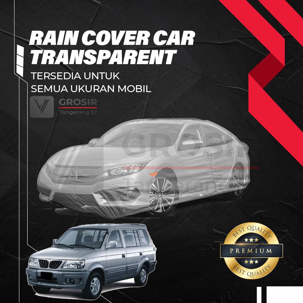 Sarung Mobil Transparan MITSUBISHI KUDA / Transparent Body Cover MITSUBISHI KUDA