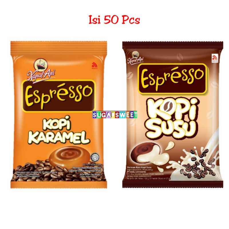 

Espresso Kopi Susu / Kopi Karamel Candy - 125 gr isi 50 pcs