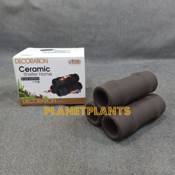 ISTACERAMIC SHELTER SHRIMP HOME BAMBOO AQUARIUM AQUASCAPE
