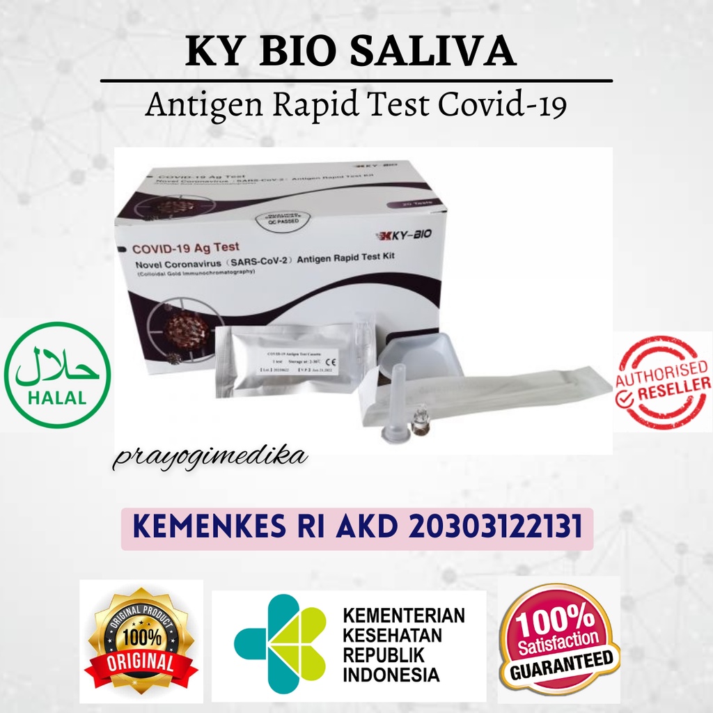 Alat Rapid Test Antigen KY BIO Saliva AKL KEMENKES