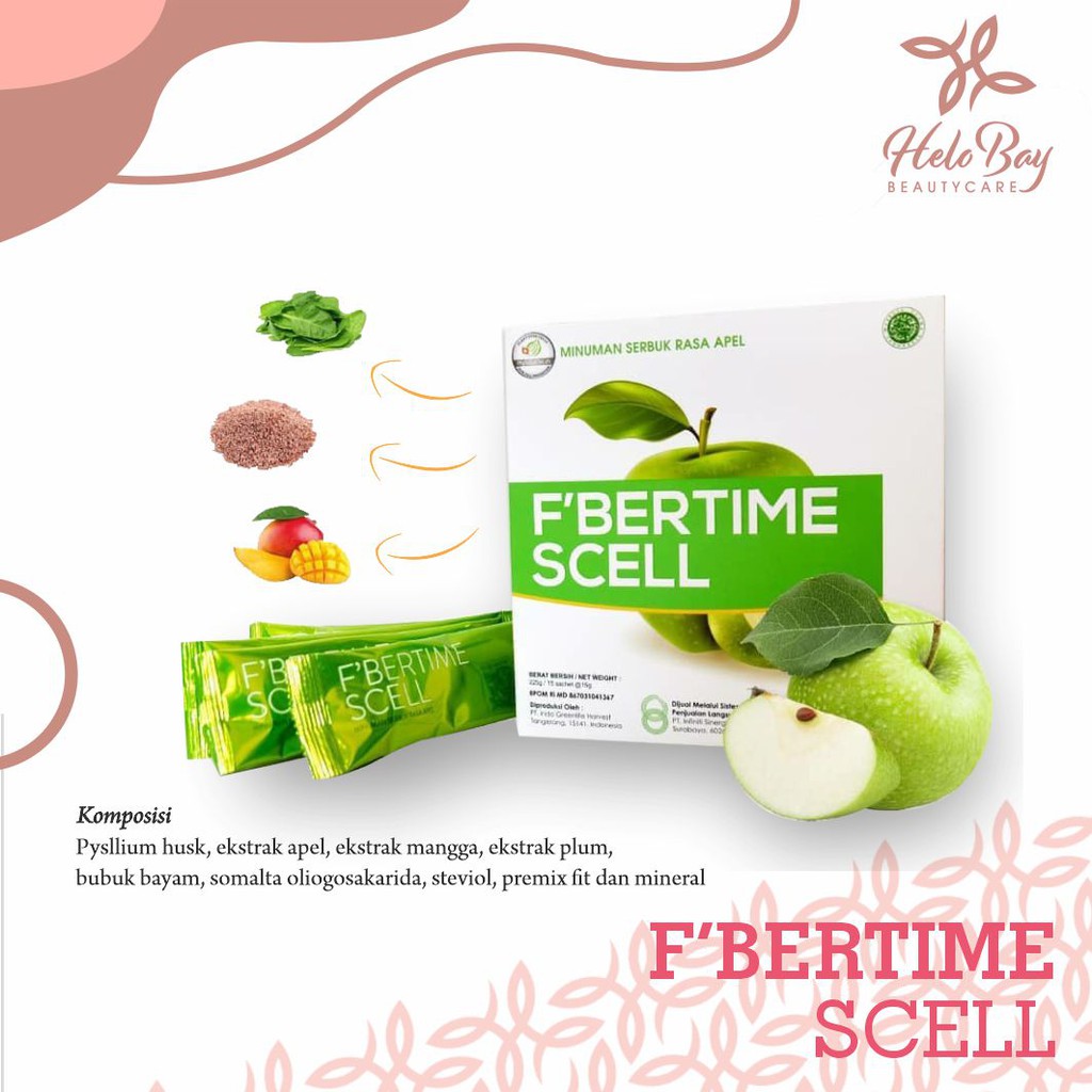 [DIST.RESMI] TERMURAH F'bertime Scell | DIET MURAH | FIBER BPOM MURAH
