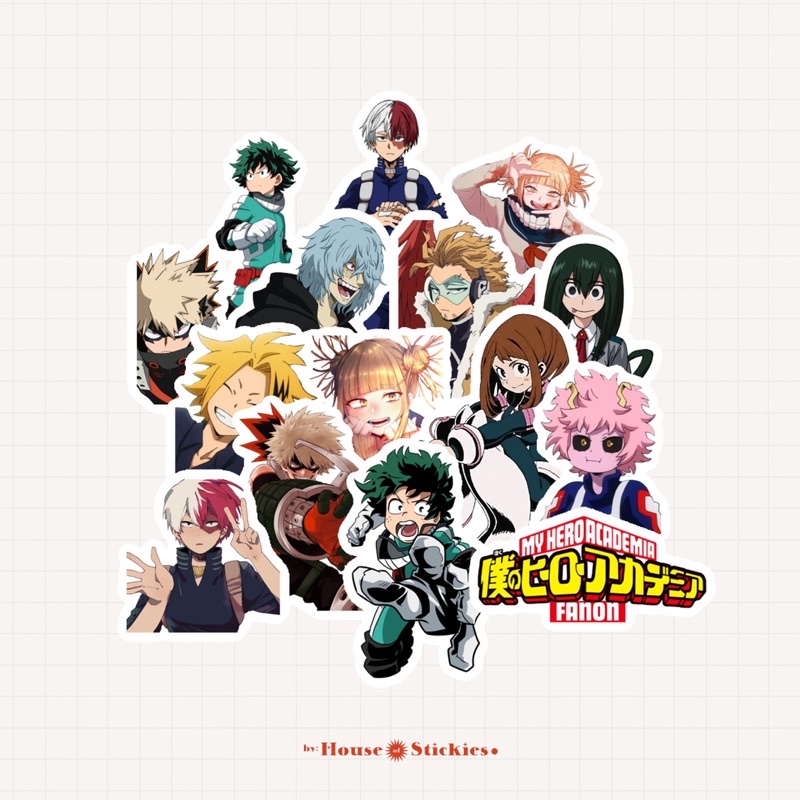 Stiker Anime My Hero Academia (10 Pcs)