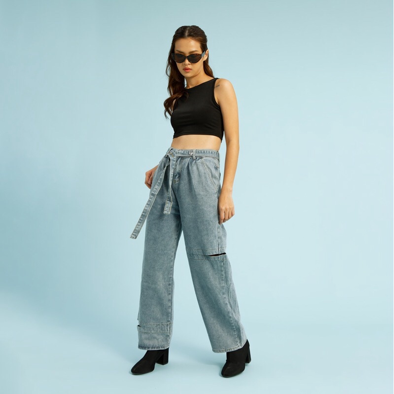 VIERLIN - Jeans 8805 - HIGHWAIST BAGGY JEANS