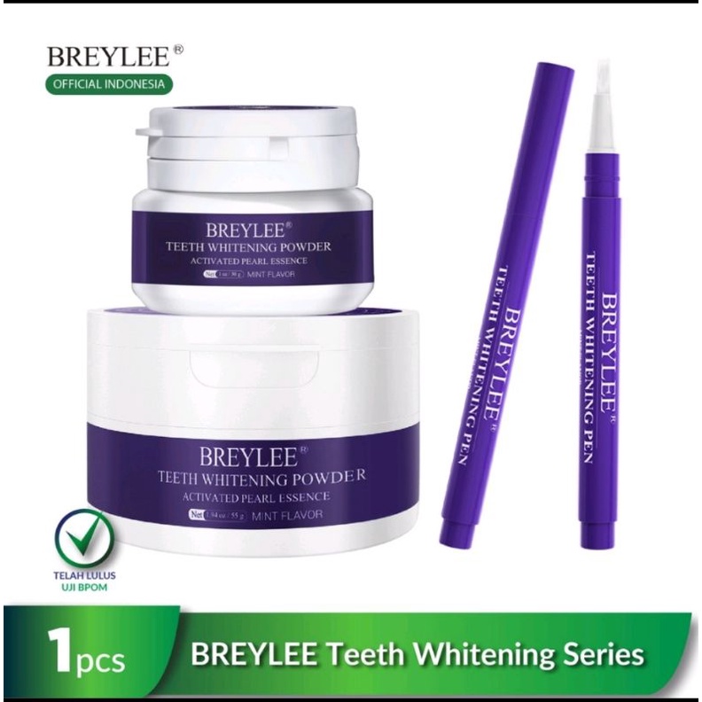 breylee teeth whitening powder pemutih gigi karang gigi pen
