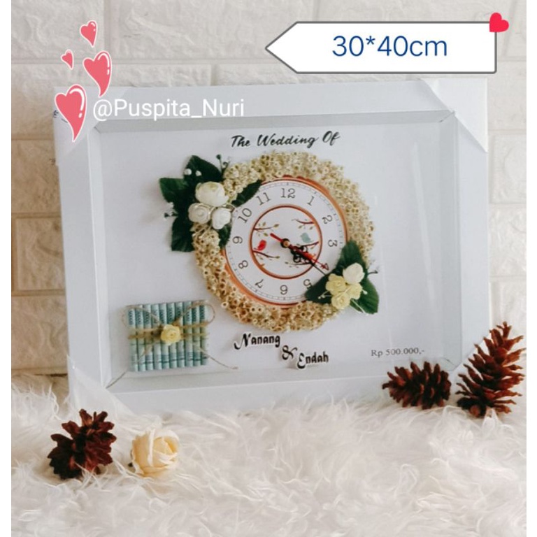 mahar edelweis pakai jam aktif ukuran 30x40cm