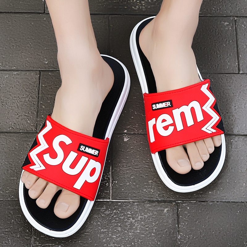 [MONA] Sandal Pria/Sandal Wanita Slip On Rubber Import Hangout Outdoor Rumahan Lucu Keren - 270