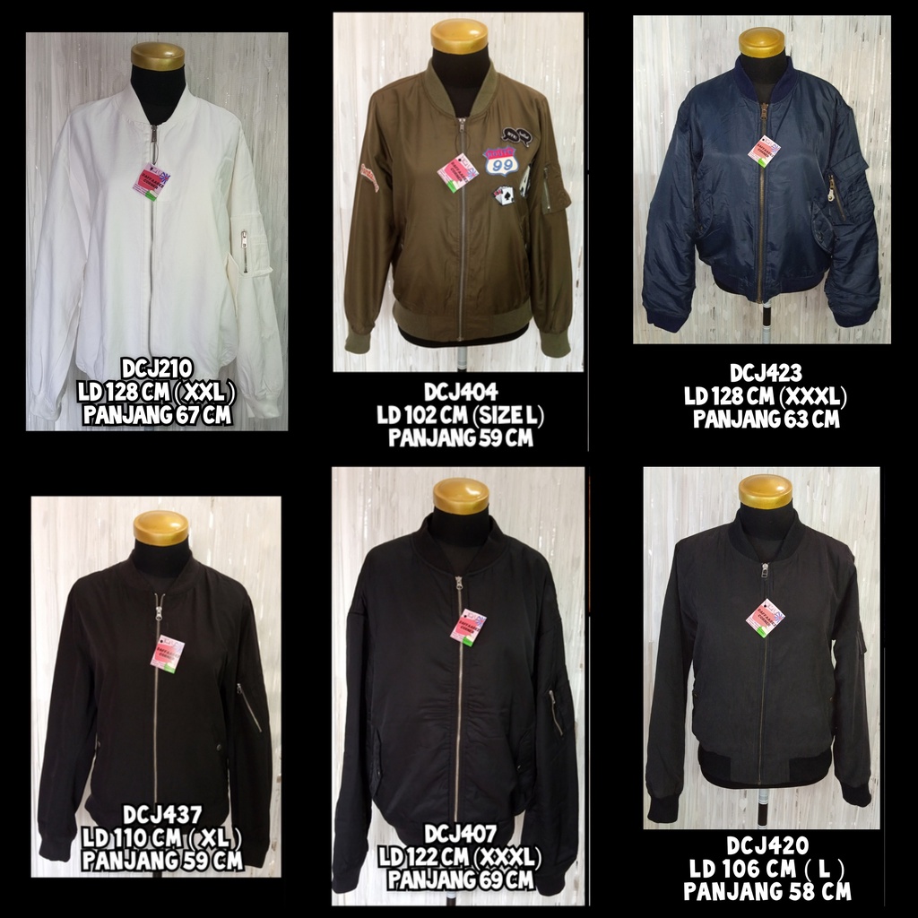 Jacket Casual Bomber Pria Wanita Preloved Thrift Second