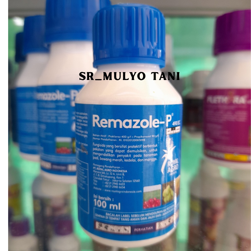 Fungisida Remazole P 490 EC 100 ml/Perawatan Jamur/Fungisida Protektif Prokloraz 400g Propikonazol 90g Untuk Mengendalikan Penyakit Pada Padi Bawang Merah Kedelai Mangga