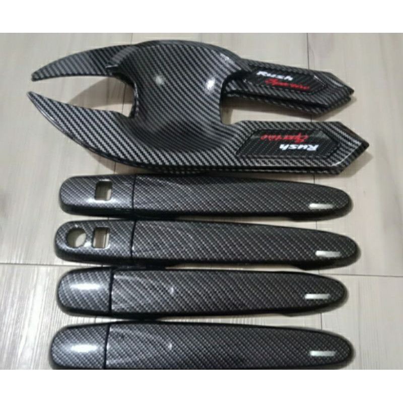 Paket Outer handle Tank cover all new Rush Terios Carbon