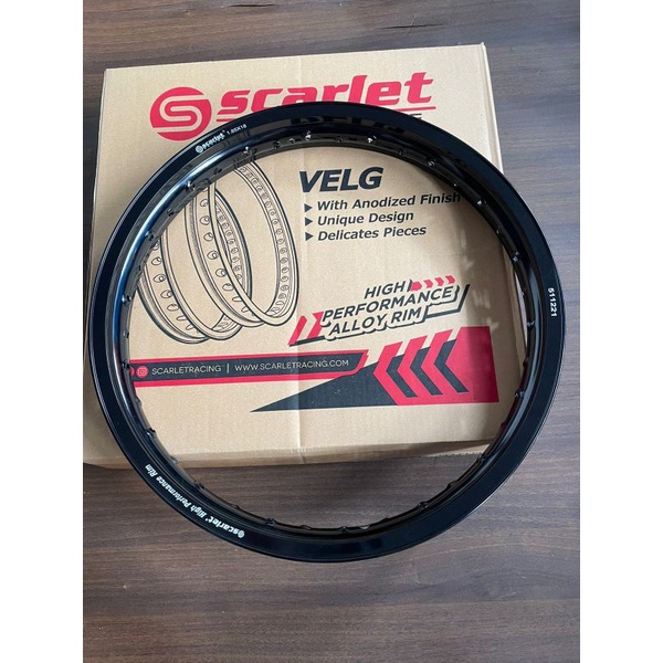 Velg Almunium ring 18 Lebar 185 Velg Scarlet Racing 185 Ring 18 Model TK