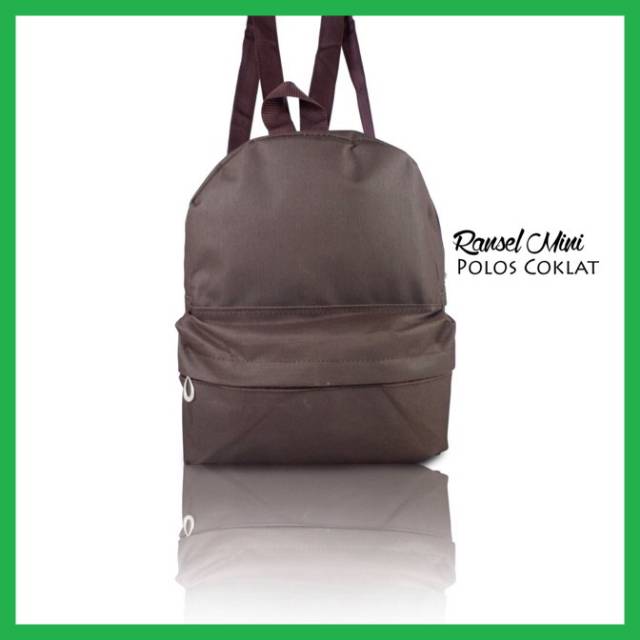 Ransel Mini Polos Tas Mini Daily Bag Tas Wanita / Tas Casual / Tas Kuliah / Tas Ransel Mini Hitam