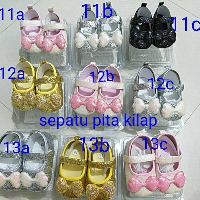 Sepatu prewalker pita baby girl 3m+