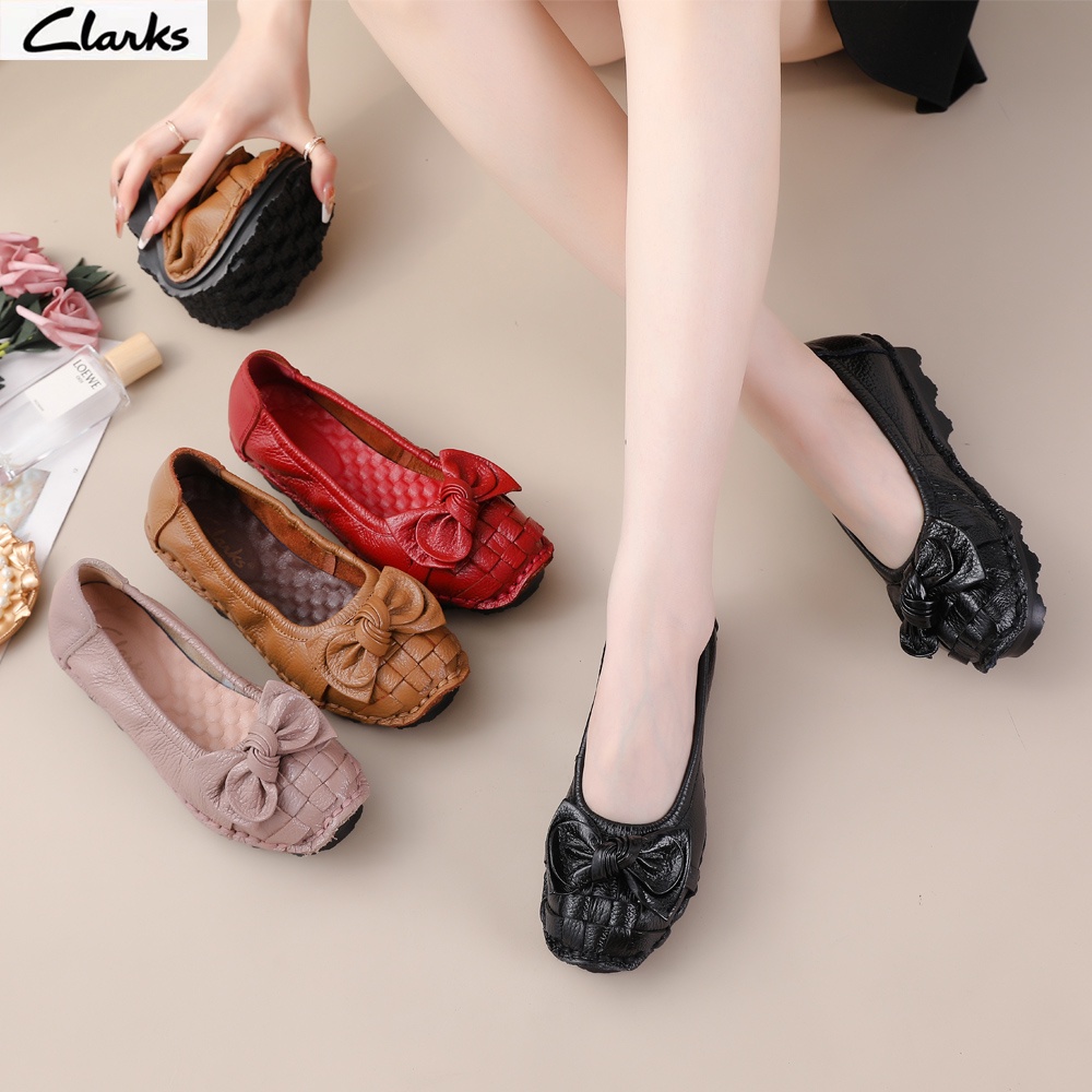 Sepatu Clarks new pita woman  / clarkts fla wanita kulit asli /Sepatu Wanita  melati