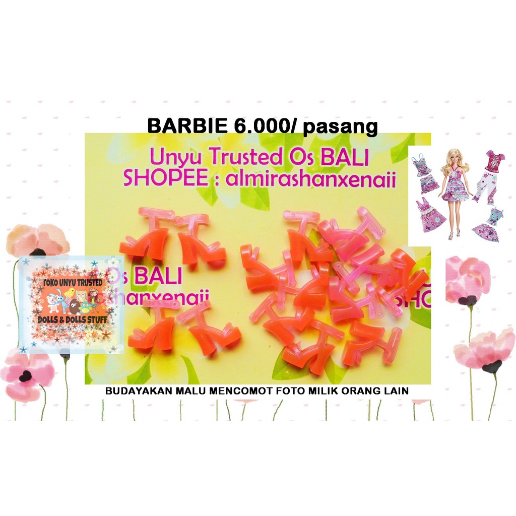 (S.E.P.A.T.U) Boneka Barbie/ Barbie/ Barbie Doll/ My Scene/ Disney Princess (IMPORT) - CORAL E36