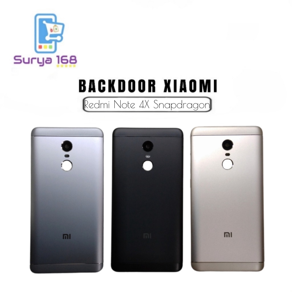 BACKDOOR BACK CASING BELAKANG TUTUP BATERAI XIAOMI REDMI NOTE 4X SNAPDRAGON