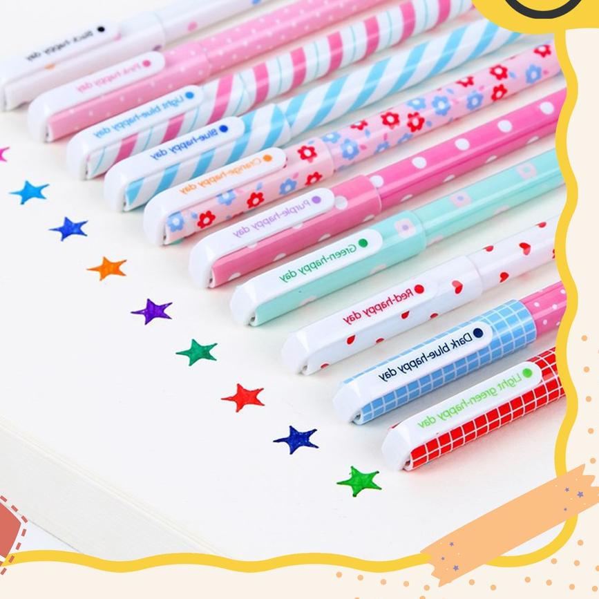 

Termurah dan terbaik >>[THE UNIVERSE] Pulpen Warna 10in1 Pena cair Gel Pen Pulpen Warna Color Pen Set - ST018