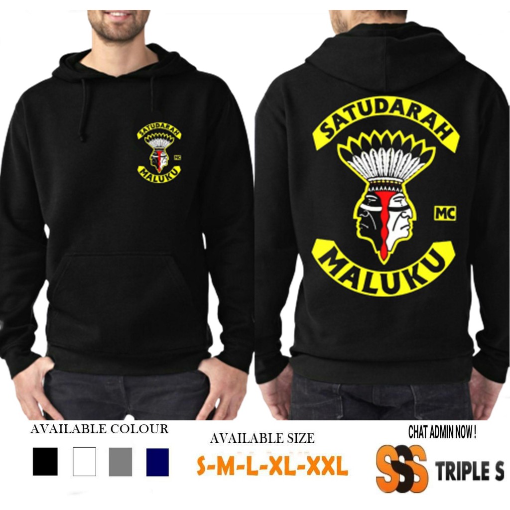 HOODIE JUMPER SATU DARAH MALUKU MC CINTA MALUKU SABLON DEPAN BELAKANG