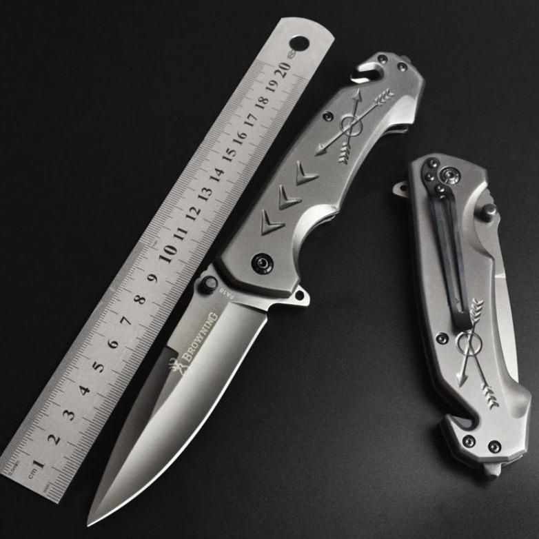 BASSIC PISAU LIPAT BROWNING FA 18 OUTDOOR SURVIVAL CS GO POINTED HEAD STAINLESS STELL TERLARISS...,,